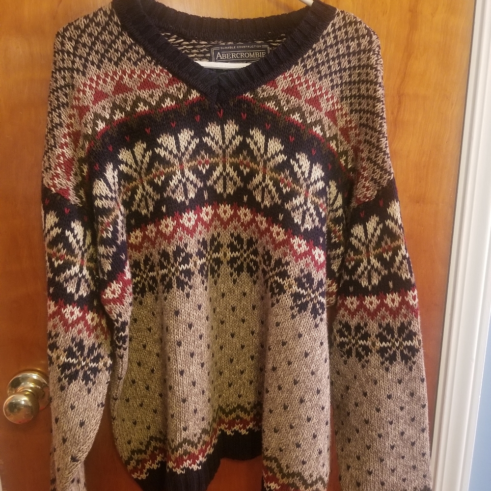 Mens L Aberchrombie & Fitch Sweater